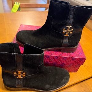 Black Tory Burch Suede Boots